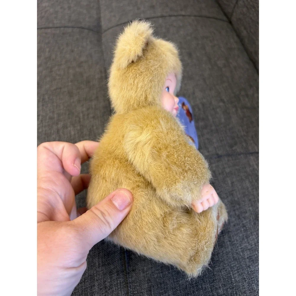 Vintage 1997 Anne Geddes Baby Bears Bean Filled Doll Plush Bear w/ Tag